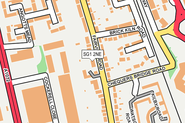 SG1 2NE map - OS OpenMap – Local (Ordnance Survey)