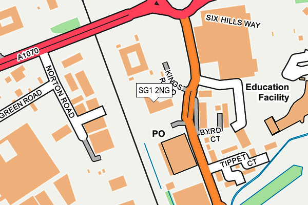 SG1 2NG map - OS OpenMap – Local (Ordnance Survey)