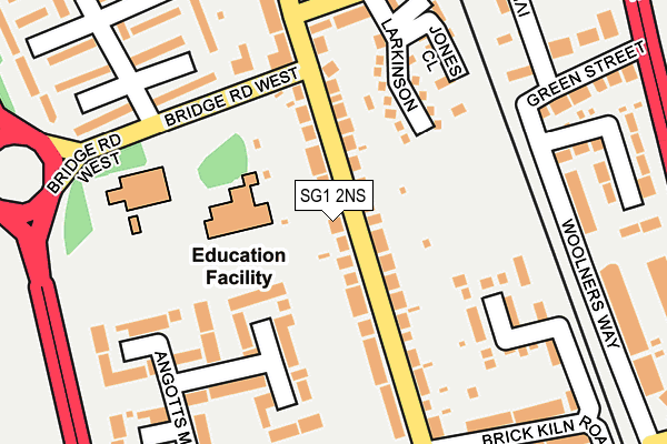 SG1 2NS map - OS OpenMap – Local (Ordnance Survey)