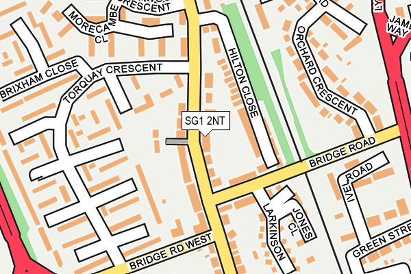 SG1 2NT map - OS OpenMap – Local (Ordnance Survey)