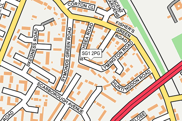 SG1 2PG map - OS OpenMap – Local (Ordnance Survey)