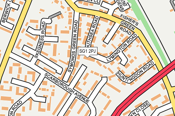 SG1 2PJ map - OS OpenMap – Local (Ordnance Survey)