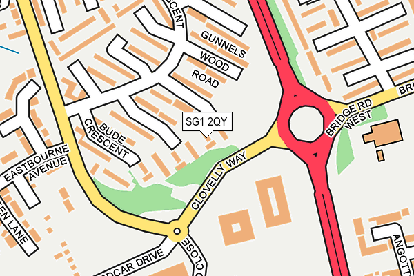 SG1 2QY map - OS OpenMap – Local (Ordnance Survey)