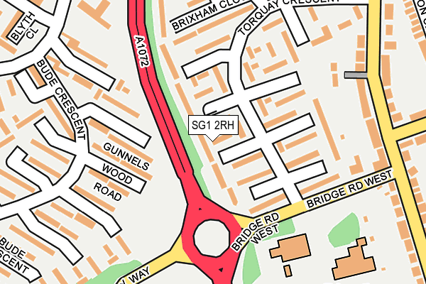 SG1 2RH map - OS OpenMap – Local (Ordnance Survey)