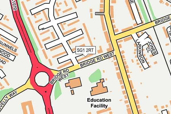SG1 2RT map - OS OpenMap – Local (Ordnance Survey)