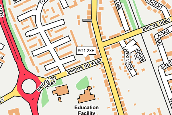 SG1 2XH map - OS OpenMap – Local (Ordnance Survey)