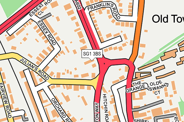 SG1 3BS map - OS OpenMap – Local (Ordnance Survey)
