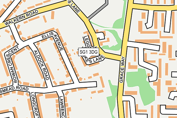 SG1 3DG map - OS OpenMap – Local (Ordnance Survey)