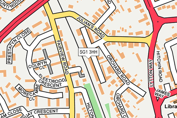 SG1 3HH map - OS OpenMap – Local (Ordnance Survey)