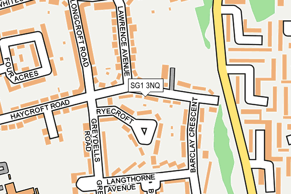 SG1 3NQ map - OS OpenMap – Local (Ordnance Survey)