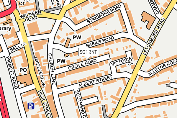 SG1 3NT map - OS OpenMap – Local (Ordnance Survey)