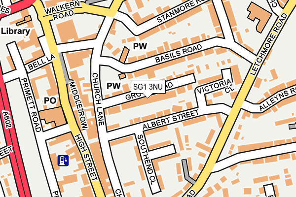 SG1 3NU map - OS OpenMap – Local (Ordnance Survey)