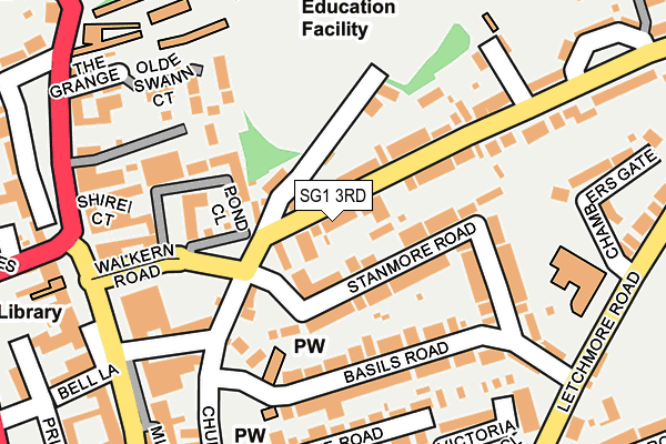 SG1 3RD map - OS OpenMap – Local (Ordnance Survey)