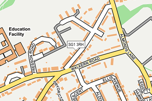 SG1 3RH map - OS OpenMap – Local (Ordnance Survey)