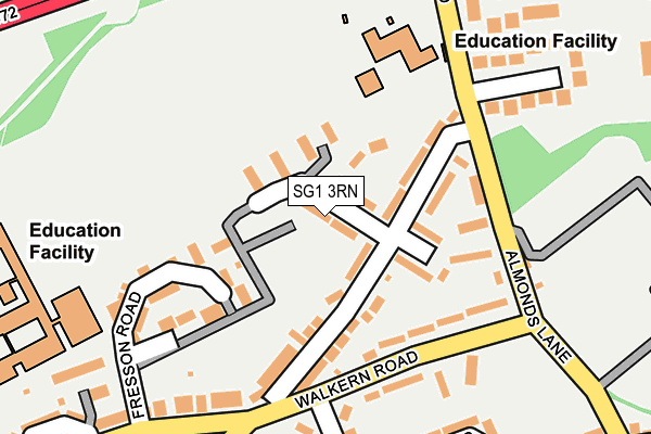 SG1 3RN map - OS OpenMap – Local (Ordnance Survey)