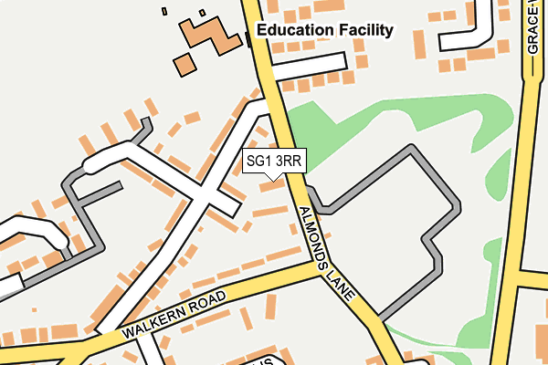 SG1 3RR map - OS OpenMap – Local (Ordnance Survey)