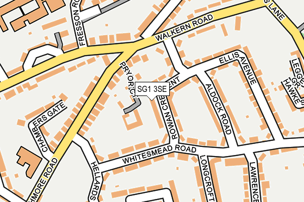 SG1 3SE map - OS OpenMap – Local (Ordnance Survey)