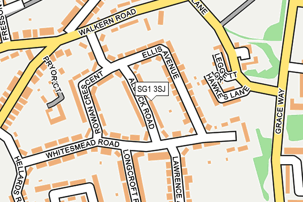 SG1 3SJ map - OS OpenMap – Local (Ordnance Survey)