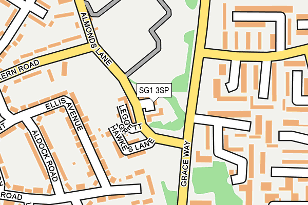 SG1 3SP map - OS OpenMap – Local (Ordnance Survey)