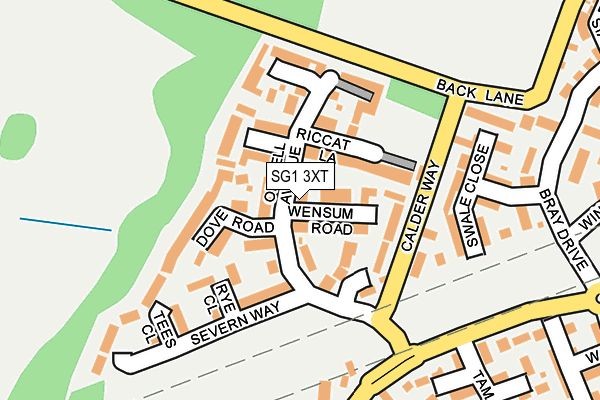 SG1 3XT map - OS OpenMap – Local (Ordnance Survey)