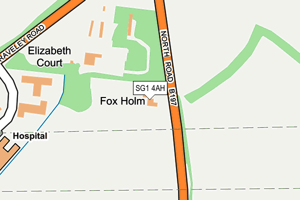 SG1 4AH map - OS OpenMap – Local (Ordnance Survey)