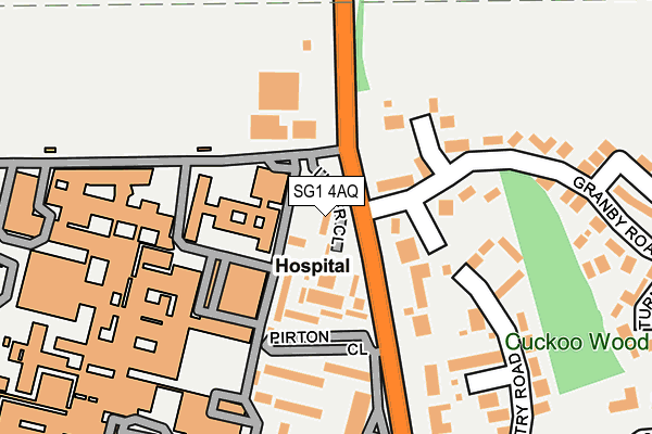 SG1 4AQ map - OS OpenMap – Local (Ordnance Survey)