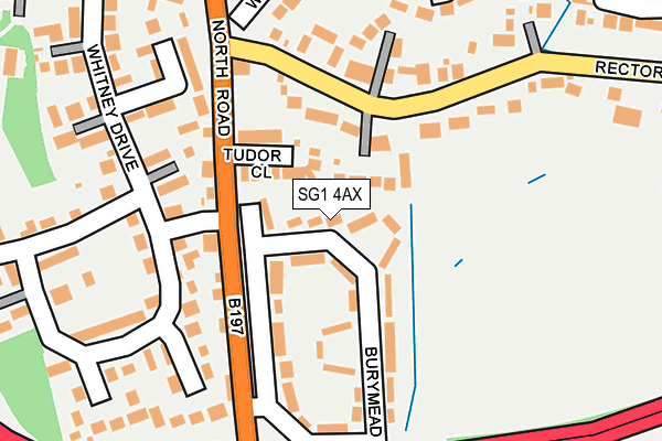 SG1 4AX map - OS OpenMap – Local (Ordnance Survey)