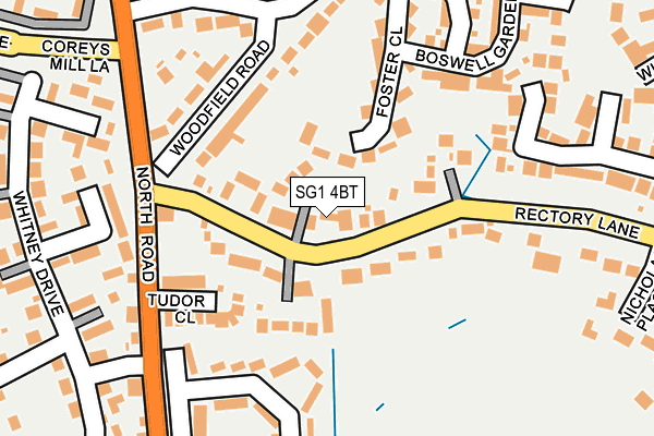 SG1 4BT map - OS OpenMap – Local (Ordnance Survey)