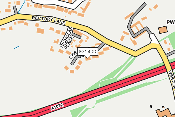 SG1 4DD map - OS OpenMap – Local (Ordnance Survey)