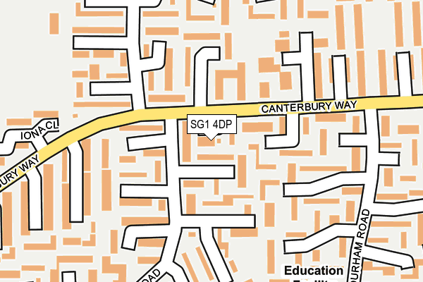 SG1 4DP map - OS OpenMap – Local (Ordnance Survey)