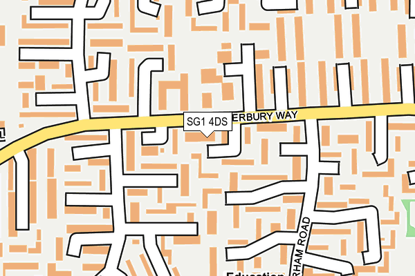 SG1 4DS map - OS OpenMap – Local (Ordnance Survey)