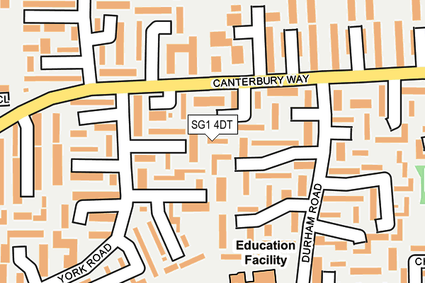 SG1 4DT map - OS OpenMap – Local (Ordnance Survey)