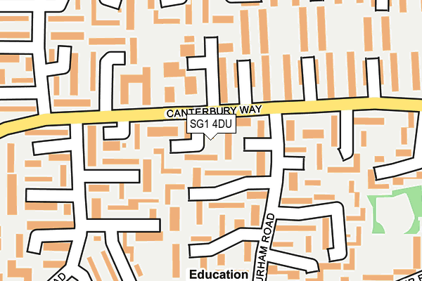 SG1 4DU map - OS OpenMap – Local (Ordnance Survey)