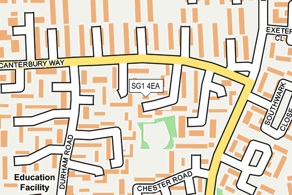 SG1 4EA map - OS OpenMap – Local (Ordnance Survey)