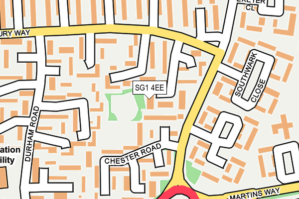 SG1 4EE map - OS OpenMap – Local (Ordnance Survey)