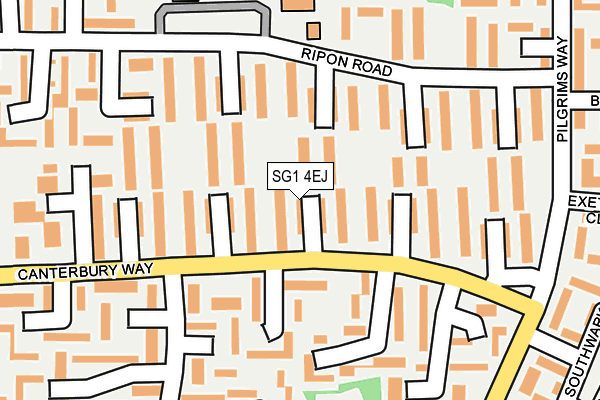 SG1 4EJ map - OS OpenMap – Local (Ordnance Survey)