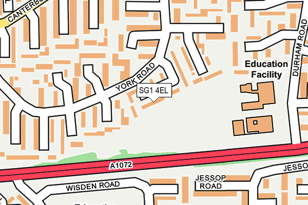 SG1 4EL map - OS OpenMap – Local (Ordnance Survey)