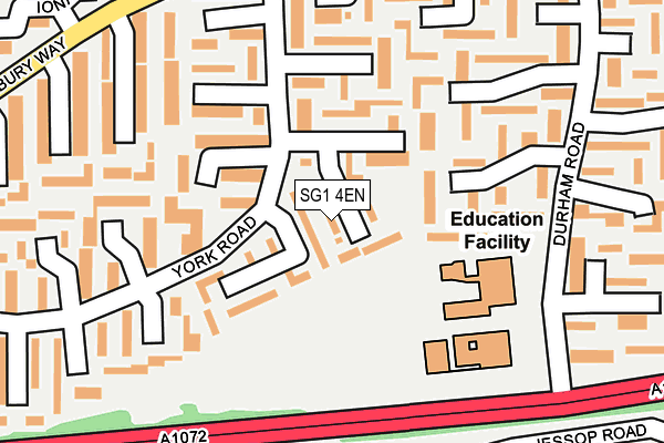 SG1 4EN map - OS OpenMap – Local (Ordnance Survey)