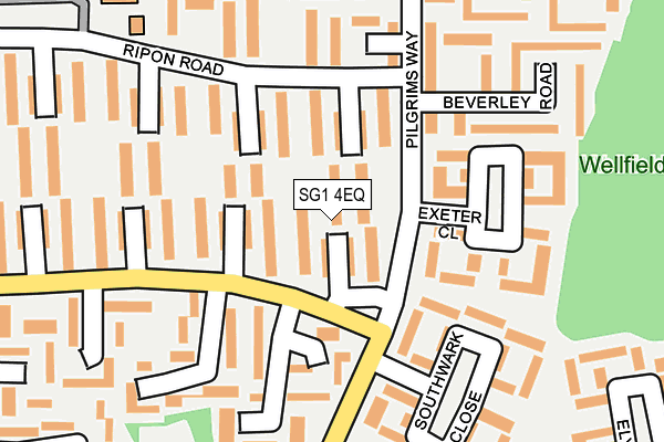 SG1 4EQ map - OS OpenMap – Local (Ordnance Survey)