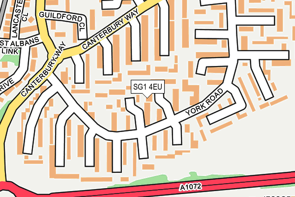 SG1 4EU map - OS OpenMap – Local (Ordnance Survey)