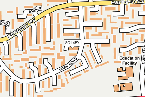 SG1 4EY map - OS OpenMap – Local (Ordnance Survey)