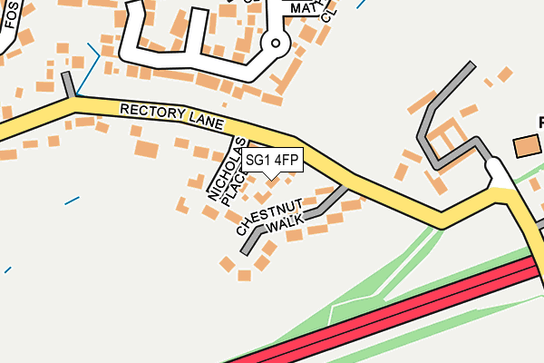 SG1 4FP map - OS OpenMap – Local (Ordnance Survey)