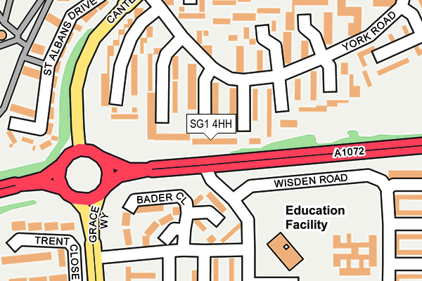 SG1 4HH map - OS OpenMap – Local (Ordnance Survey)