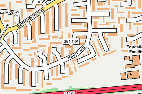 SG1 4HP map - OS OpenMap – Local (Ordnance Survey)