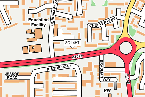 SG1 4HT map - OS OpenMap – Local (Ordnance Survey)