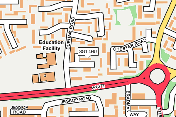 SG1 4HU map - OS OpenMap – Local (Ordnance Survey)