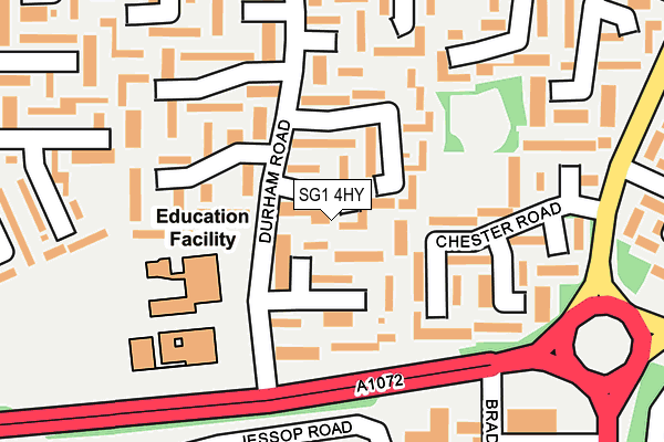 SG1 4HY map - OS OpenMap – Local (Ordnance Survey)