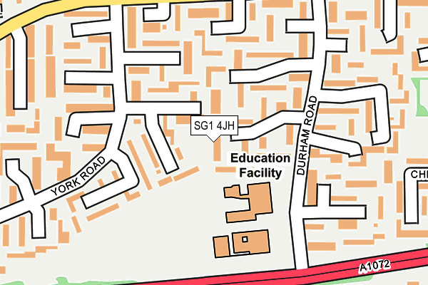 SG1 4JH map - OS OpenMap – Local (Ordnance Survey)