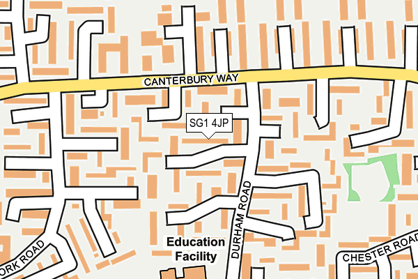 SG1 4JP map - OS OpenMap – Local (Ordnance Survey)