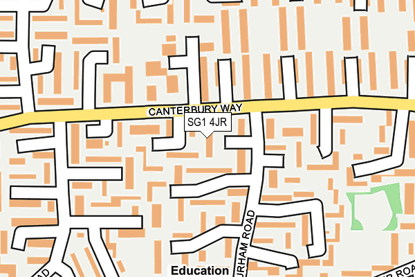 SG1 4JR map - OS OpenMap – Local (Ordnance Survey)